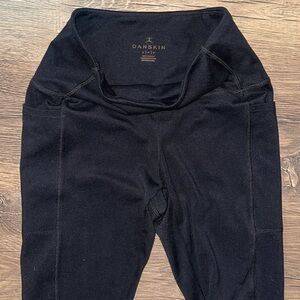 Danskin black leggings - double pocket Small
